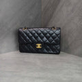 Chanel CF Small Lambskin Black and Gold 16 Series Bag with Structured Shape