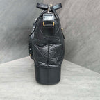 Chanel Wanderlust Bag Black with Gold Hardware Leather Tote and Chain Bag 24 Carry Card