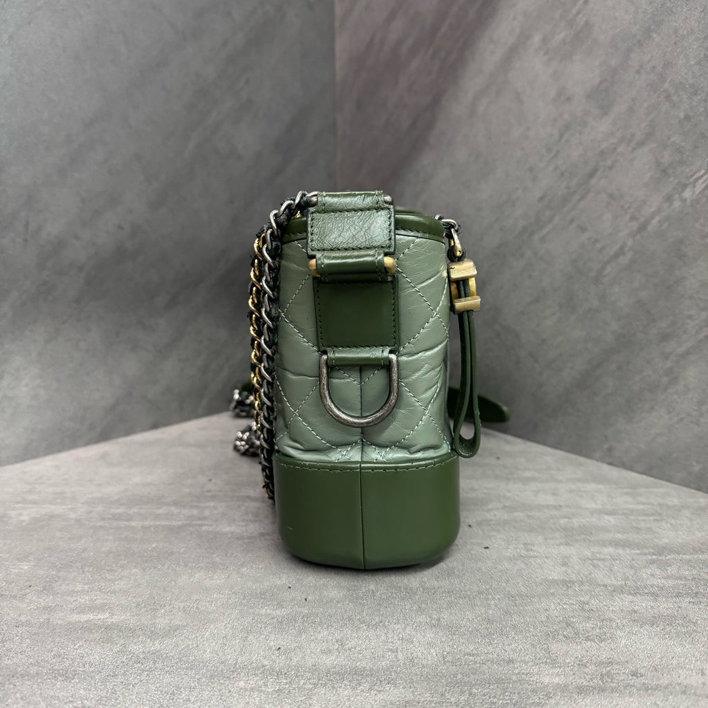 Chanel Small Green Gabrielle Bag, 24 Series, In Stock at Great Price