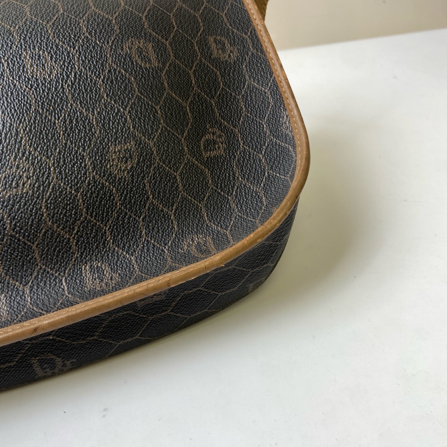 Dior Vintage Floral Crossbody Bag, Dior Bee Hive Crossbody Mini Bag dimensions approximately 19×24×6cm.