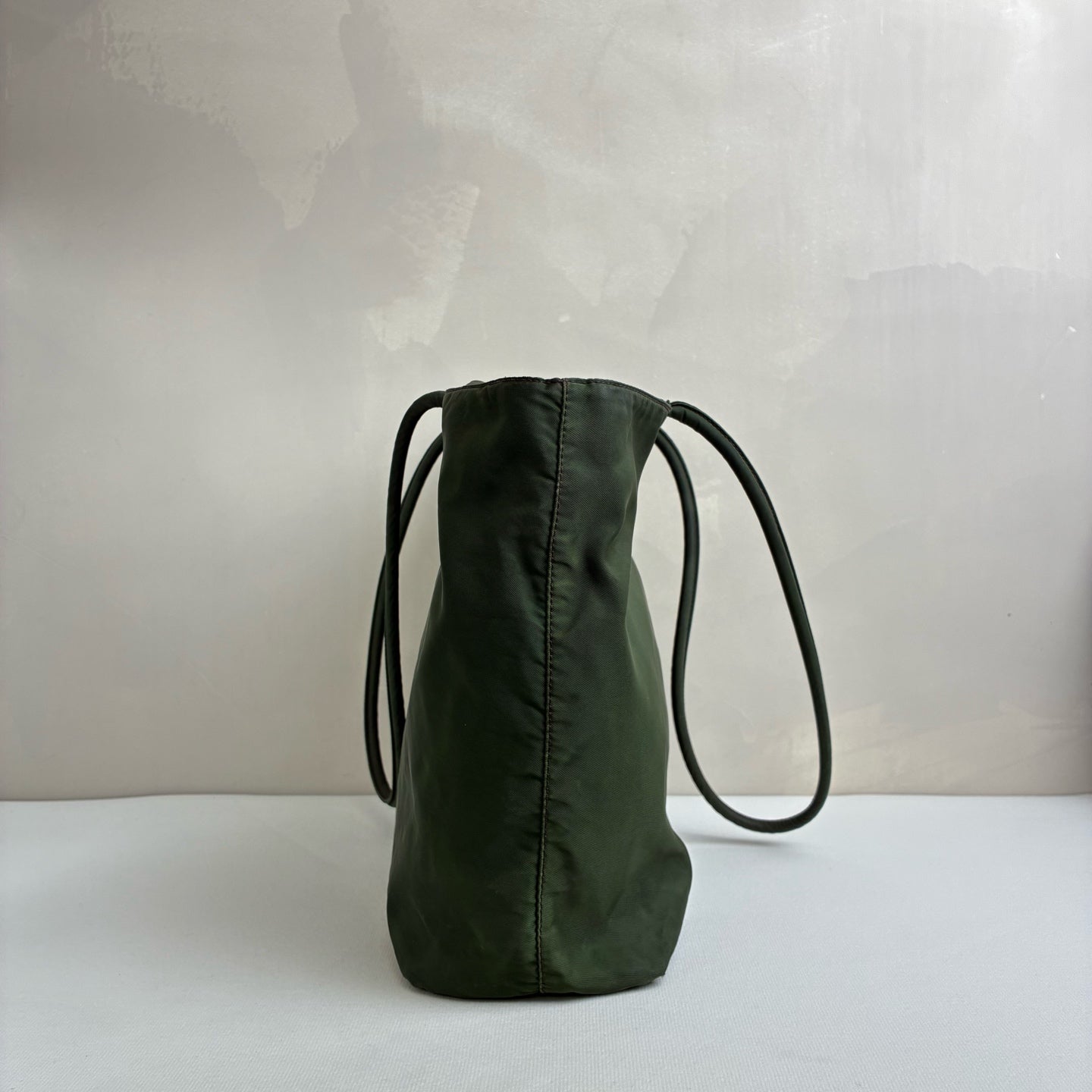 Prada Tote Parachute Tote Bag Shoulder Bag 99% New Size 29*8.5*26 Dark Green Nylon Material