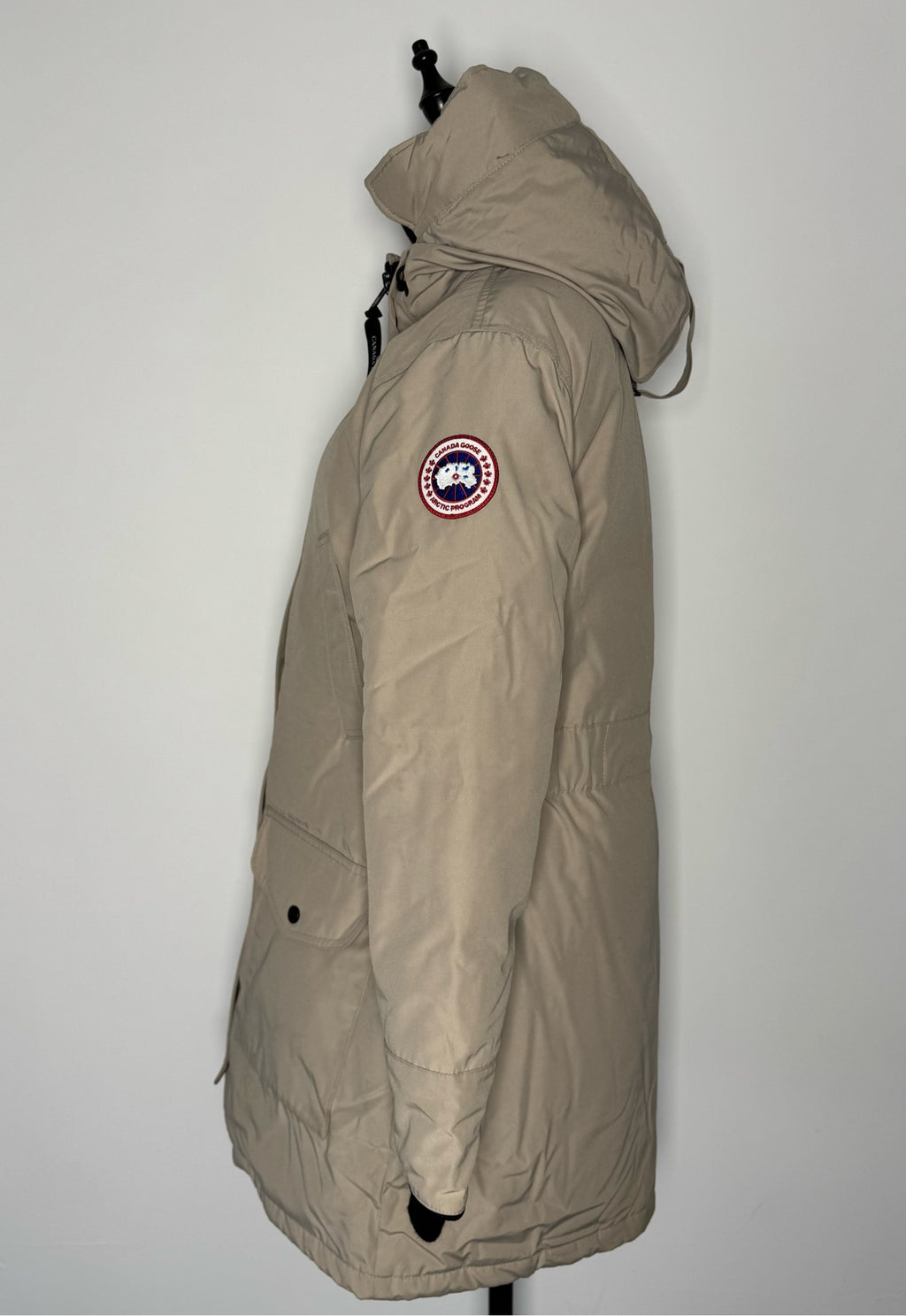 Genuine Canada Goose Trillium Women's Parka, Classic Upgraded Down Jacket 6660W, Limestone, Color