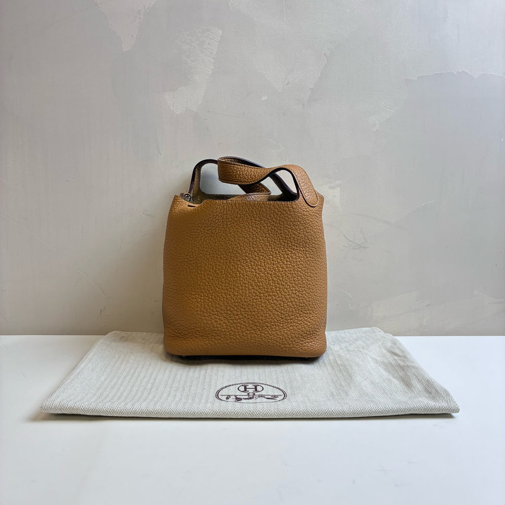Hermès Picotin 18 Basket, Biscuit Color, Y Stamp, Like New, Size 20*20