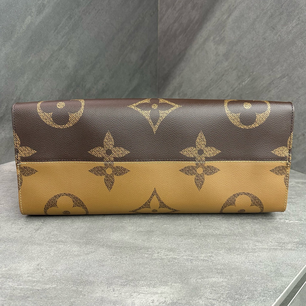 LV/Louis Vuitton OnTheGo Monogram Color-Block Tote Bag Large, with chip, dimensions 41×32×17.5cm