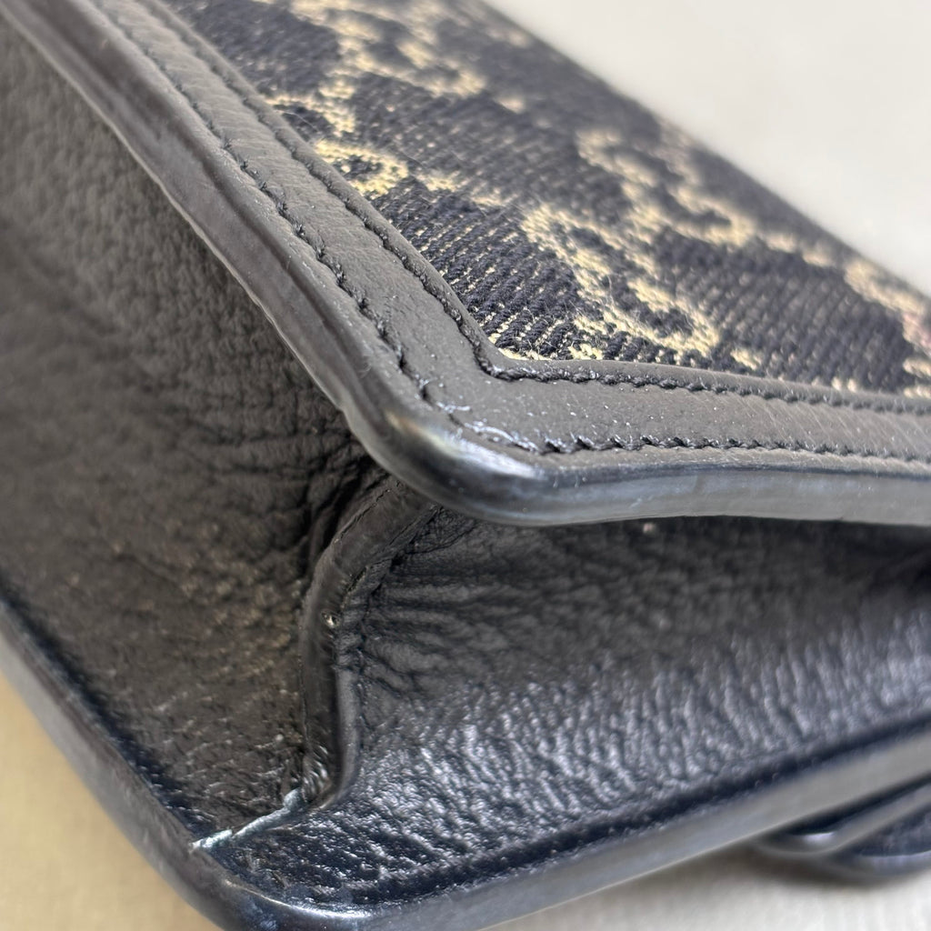Gucci Dionysus Mini Black Denim Chain Bag Size 16*10.5 Like New 98%