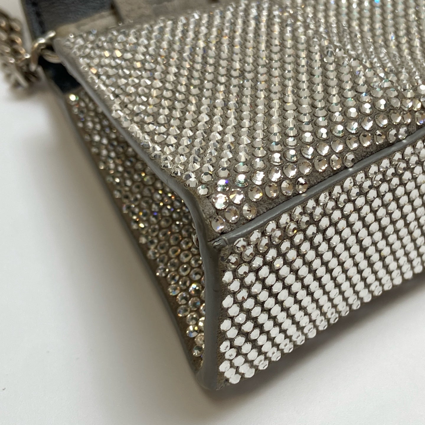 Balenciaga Hourglass Gem-Studded Shoulder Crossbody Bag   Accessories: Dust Bag   Retail Price: ¥30,000+