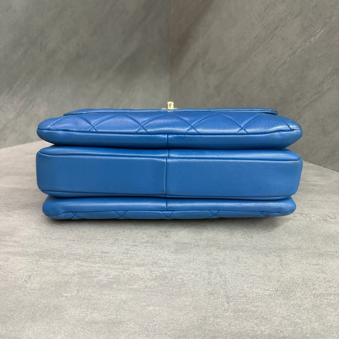 Chanel Small Trendy CC in Blue with Gold Hardware, 27 series with original card