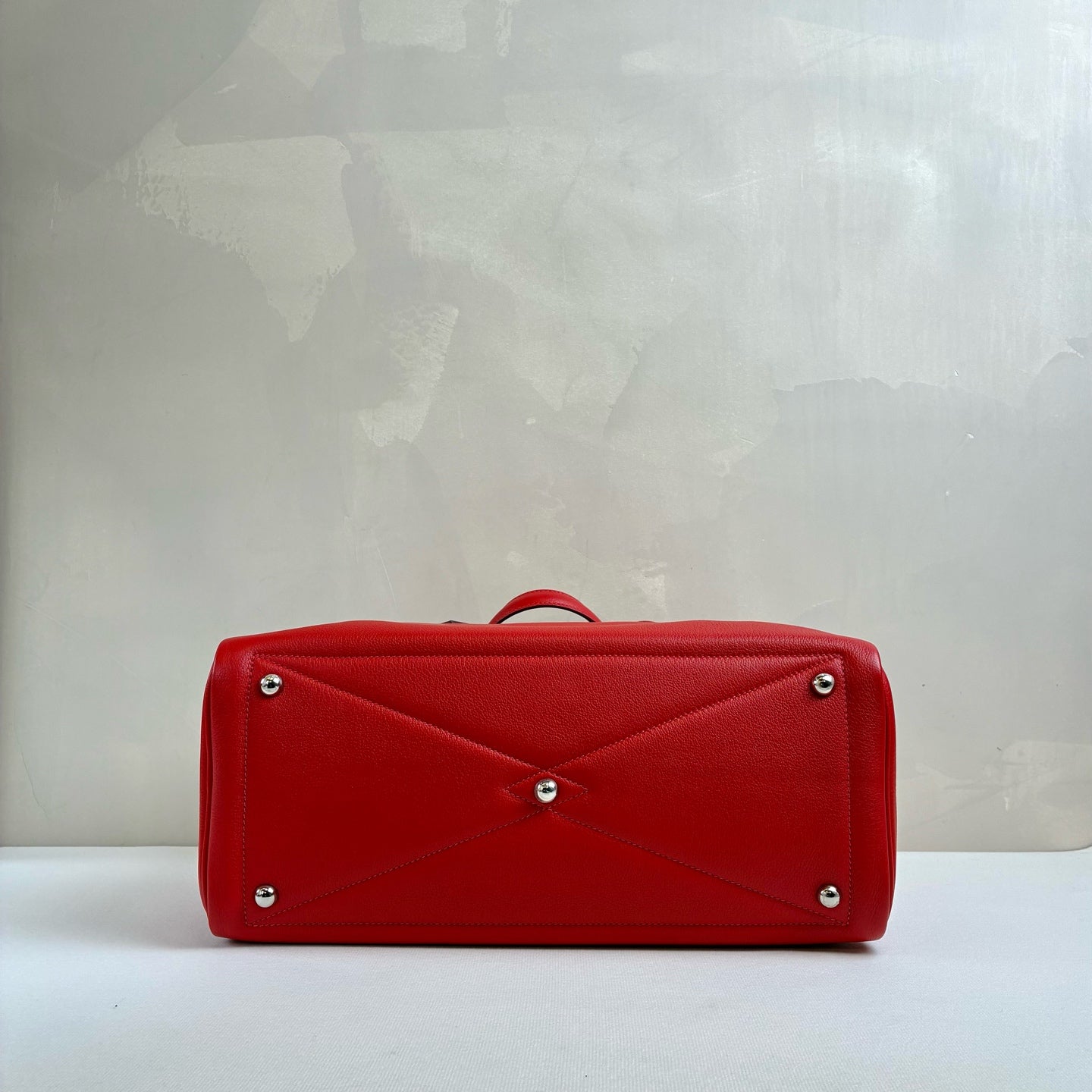 Hermès Red Victoria 35 Tote Bag X Stamp 99% New Size 35*22