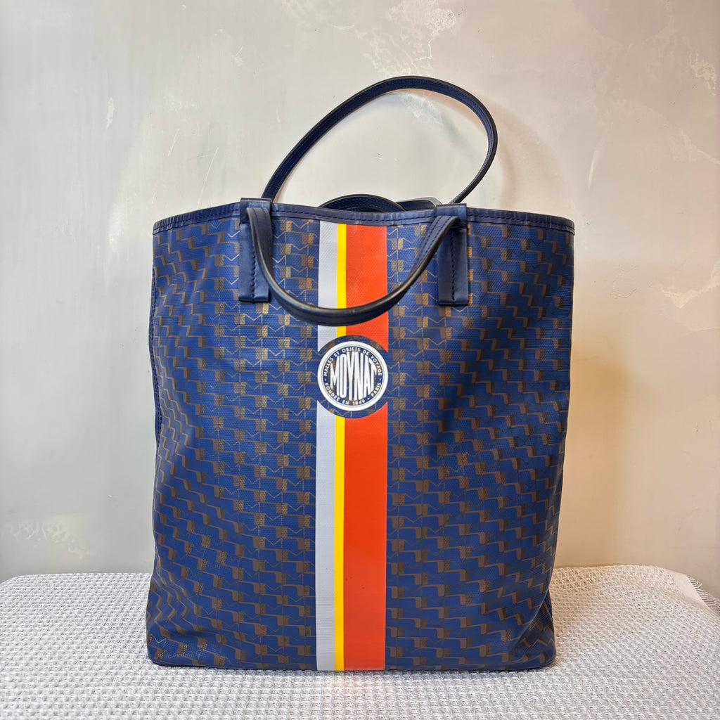 Moynat Brand New 99 Navy Blue Vertical Tote Bag Size 31*29