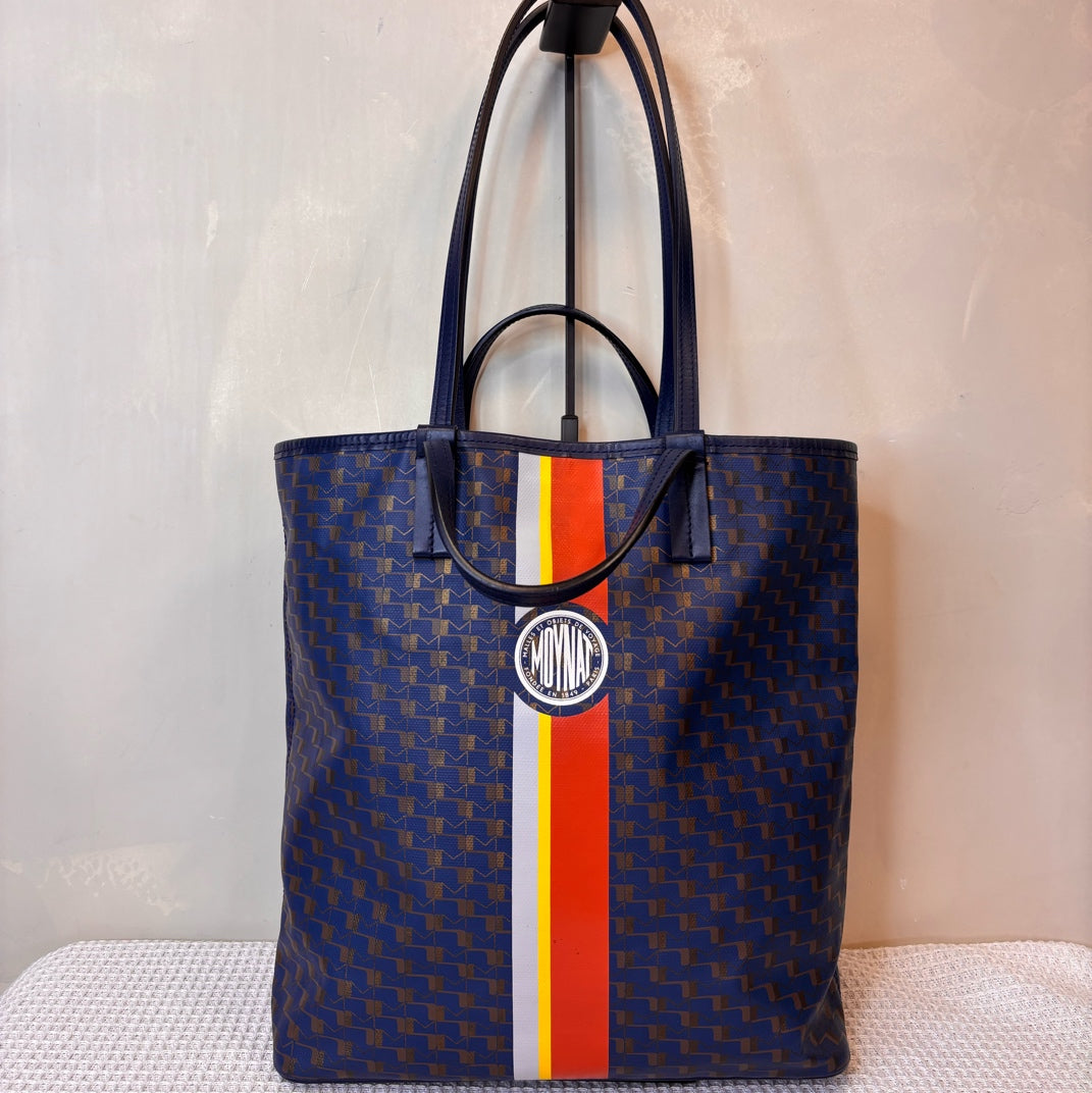 Moynat Brand New 99 Navy Blue Vertical Tote Bag Size 31*29