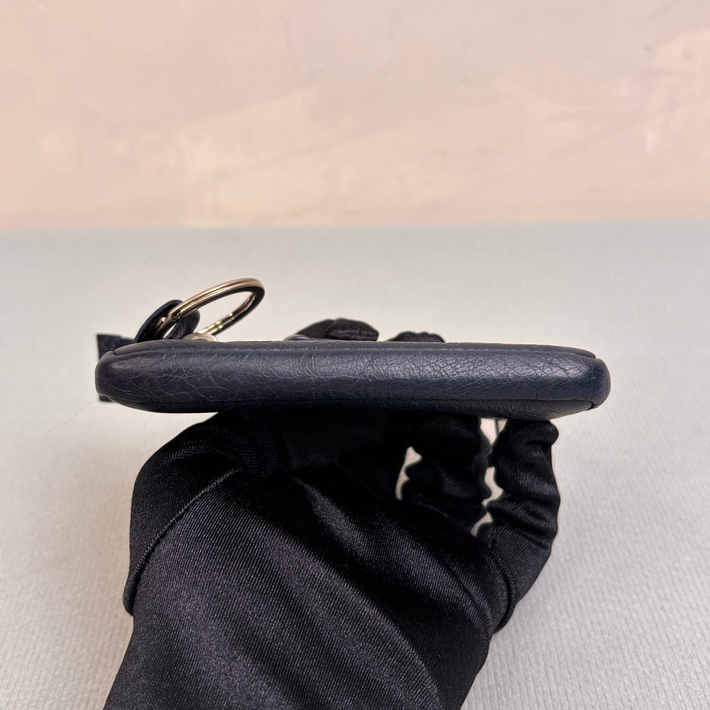 Balenciaga Navy Blue Leather Small Wallet Size 11*7