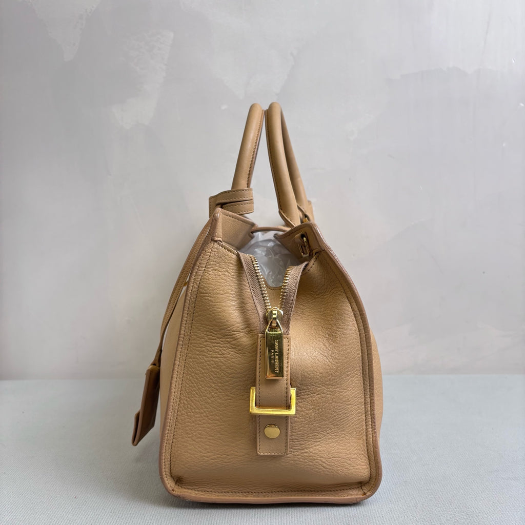 SAINT LAURENT Cabas Y扣 Crossbody Tote Bag 98% New Size 30*22.5