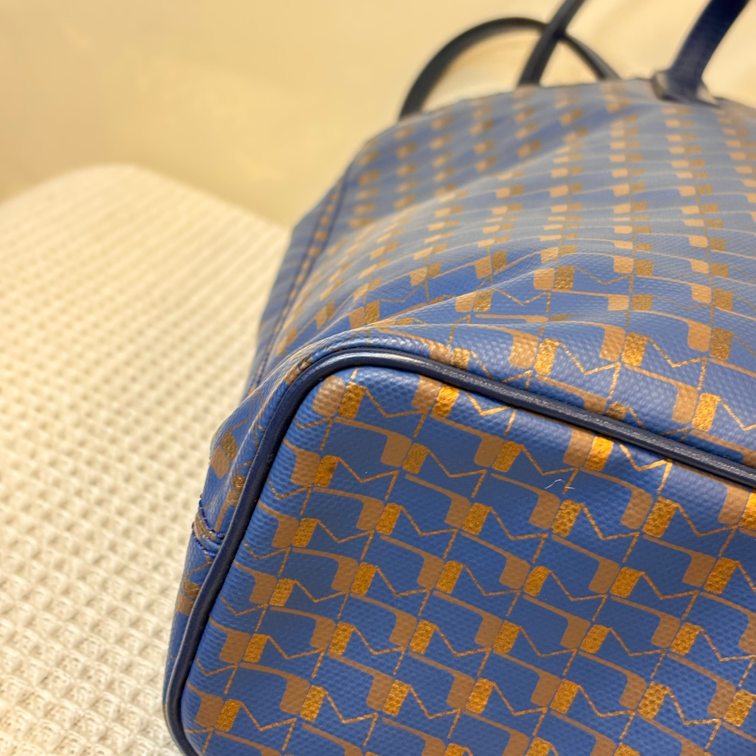 Moynat Brand New 99 Navy Blue Vertical Tote Bag Size 31*29
