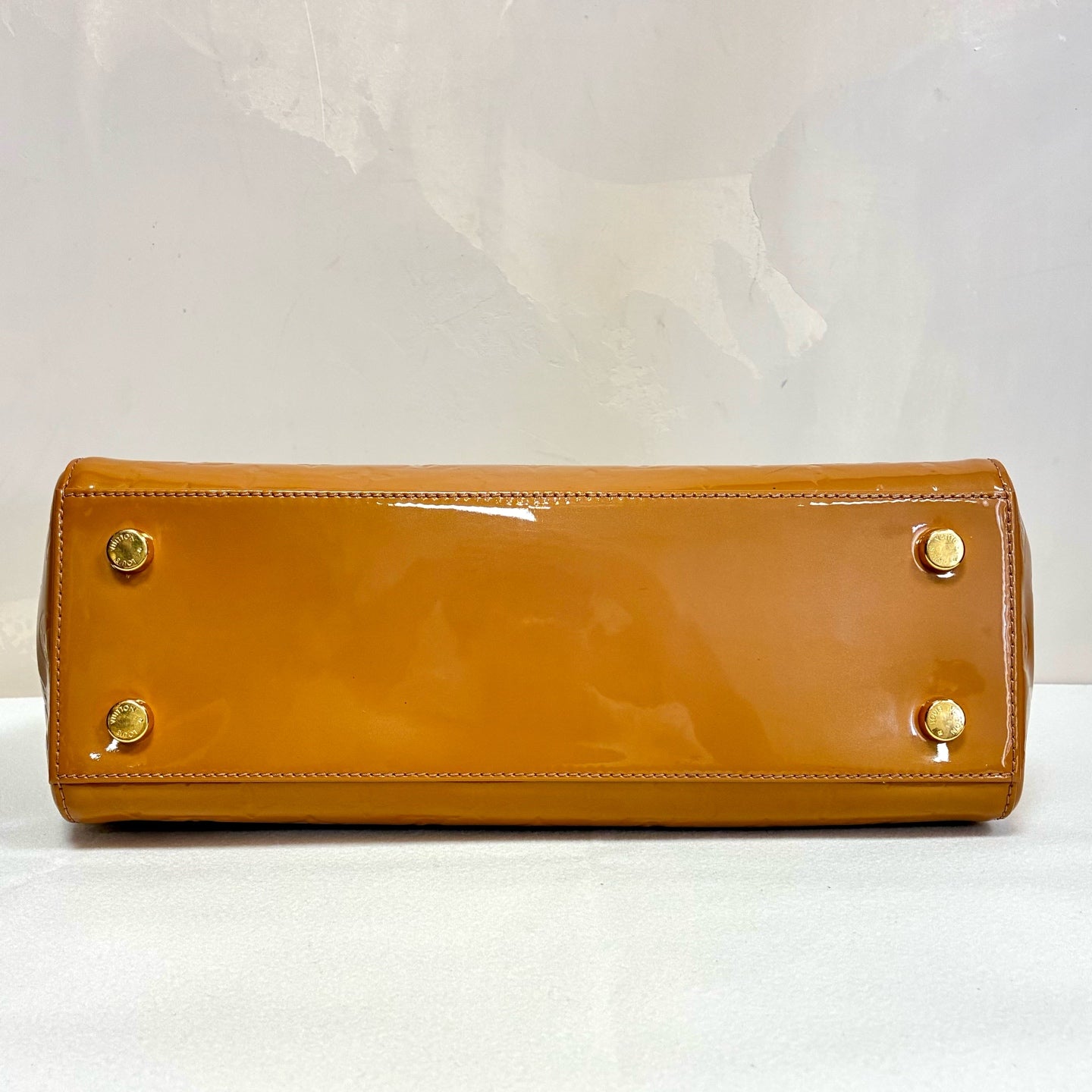 Louis Vuitton / Louis Vuitton 97 New Brea Yellow Patent Leather Embossed Doctor's Bag Size 33*25