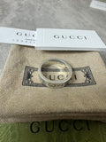 Gucci Ghost Collection Skull Double G All-over Print Sterling Silver Ring, Size 63, Unused with Accessories: Dust Bag, Box, Brochure~