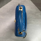 Chanel Blue Gold Buckle Trendy CC Small Size 27 with Card