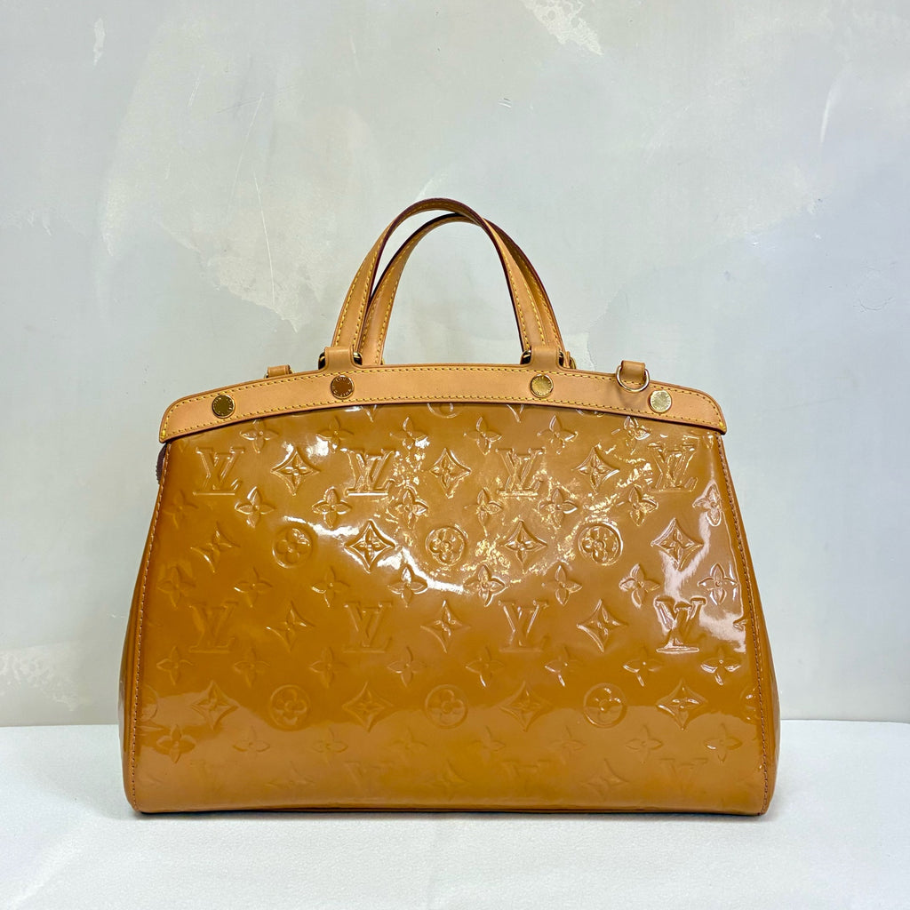 Louis Vuitton / Louis Vuitton 97 New Brea Yellow Patent Leather Embossed Doctor's Bag Size 33*25