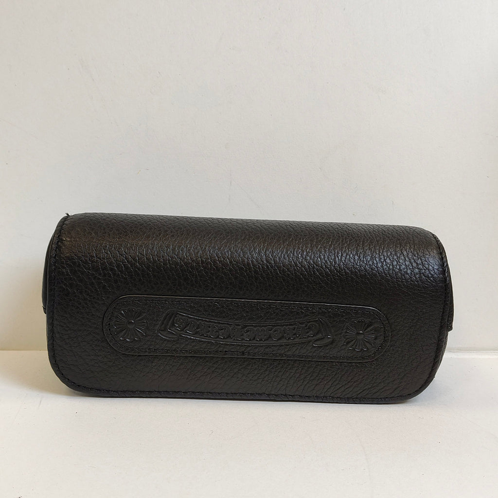 Chrome Hearts glasses glasses case Size 18*7 Cowhide material Black 99% new Eyes