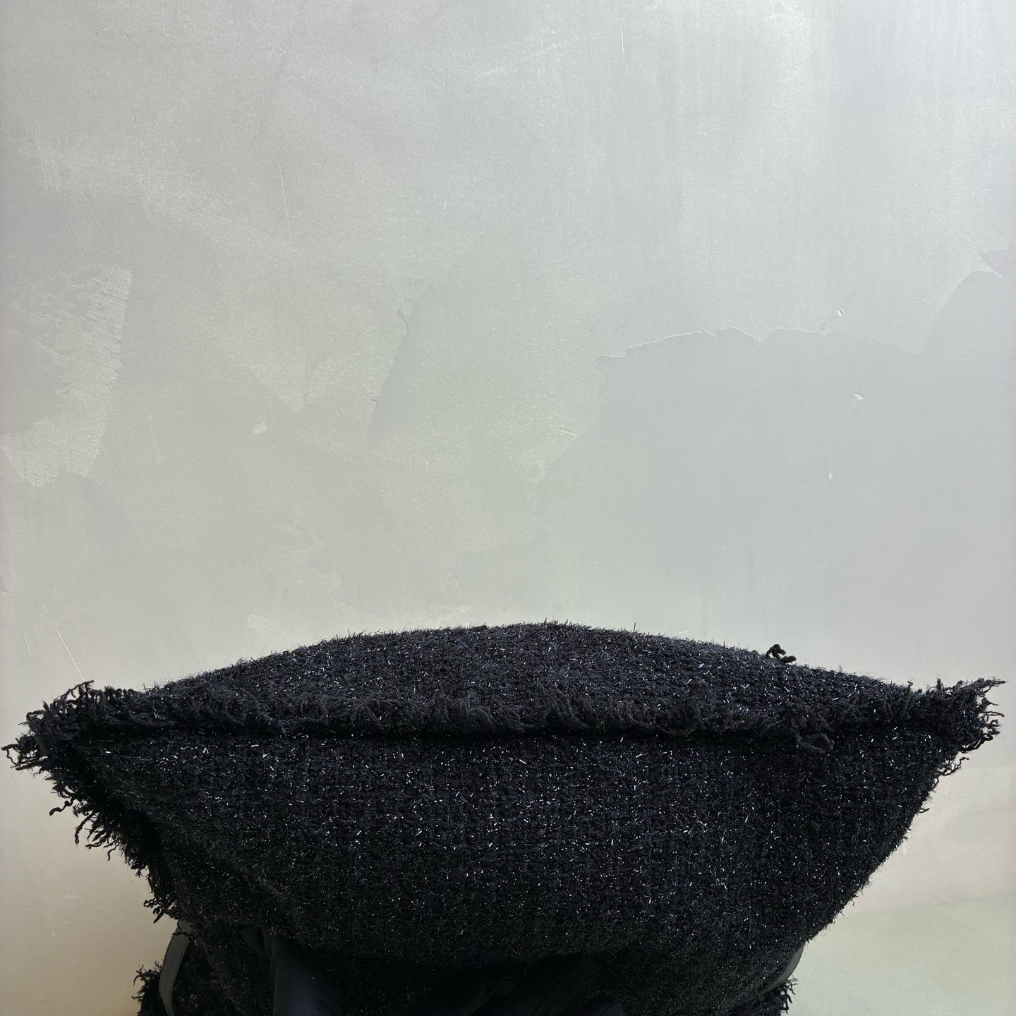 Chanel 24 Opening Show Limited Edition Black Boucle Rocket Tote Bag Size 36*38