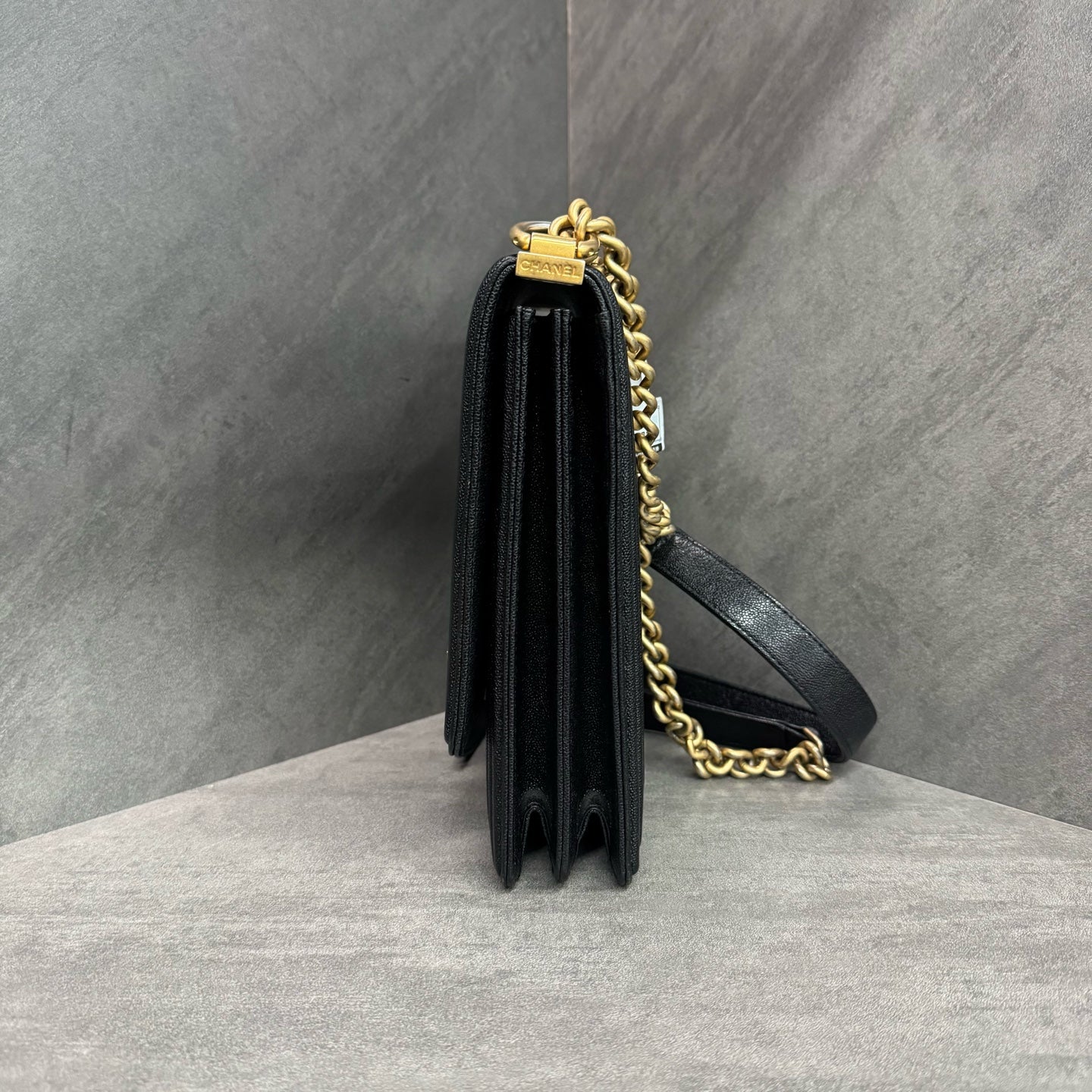 Chanel Vertical Leboy, Grained Calfskin, 28 Size, In Stock at Great Price
