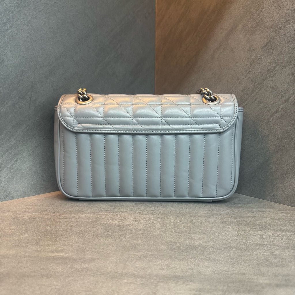 Gucci, Grey with Silver Buckle, Marmont 26, Original Condition, Clean Interior