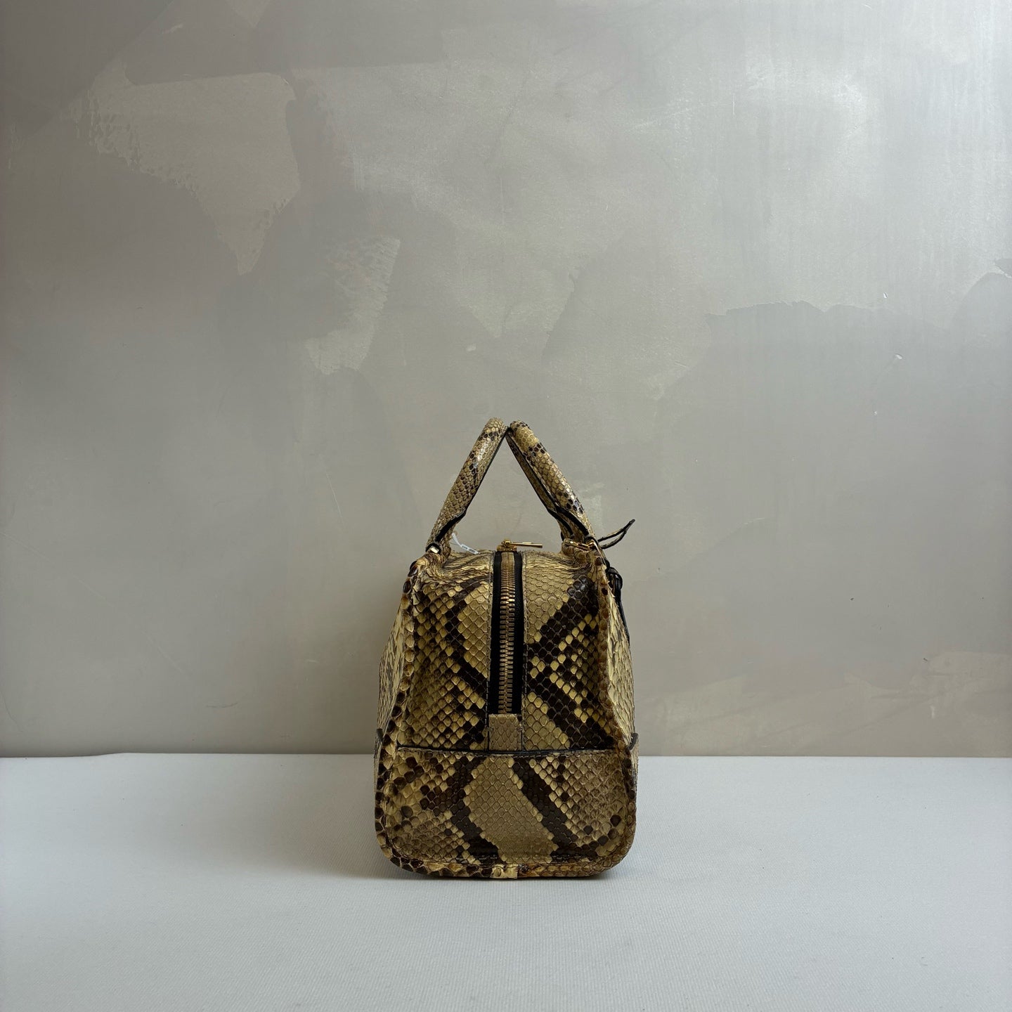 Loewe Boston Amazona sp Amazon Snake Skin Yellow Like New 99% Condition Size 29*27