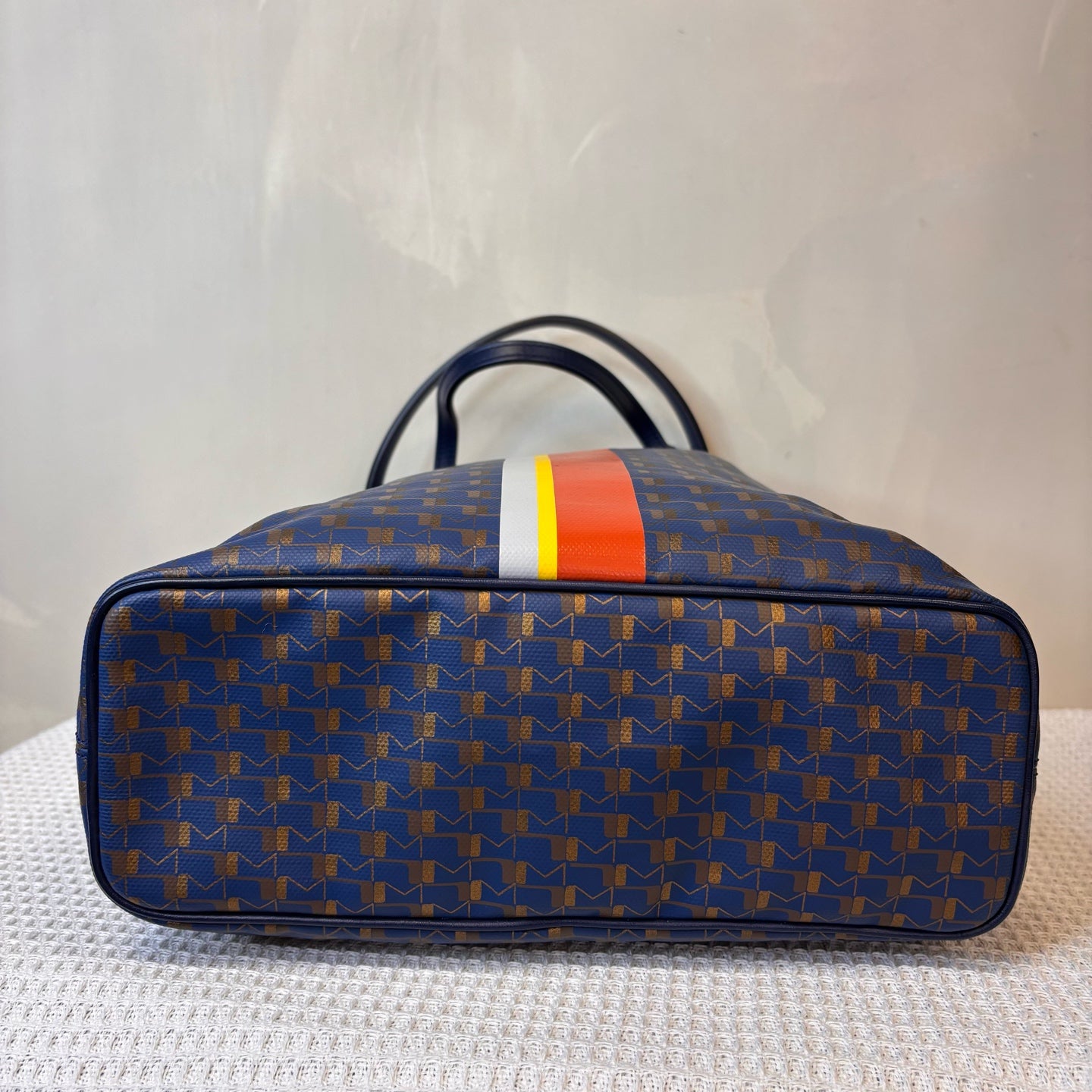 Moynat Brand New 99 Navy Blue Vertical Tote Bag Size 31*29