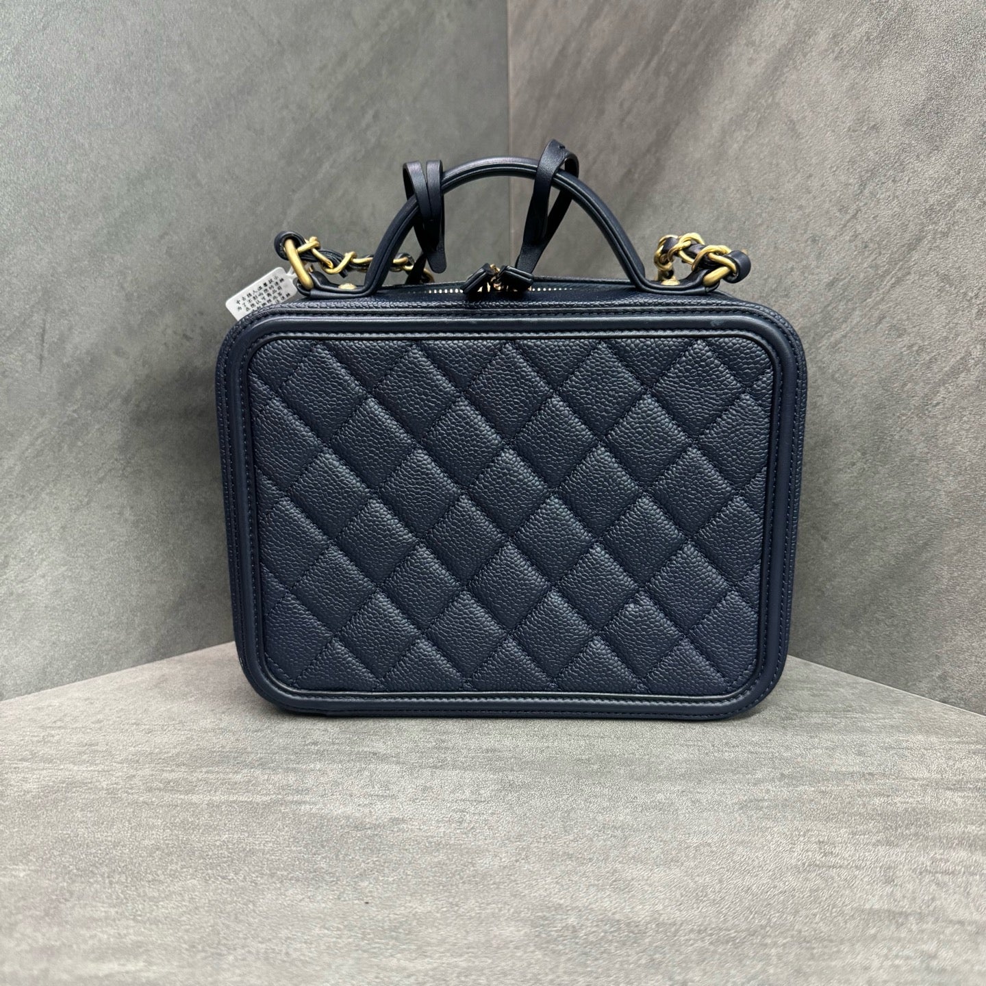 Chanel Camera Bag Blue, 26 series with authenticity card, in stock at a favorable price
