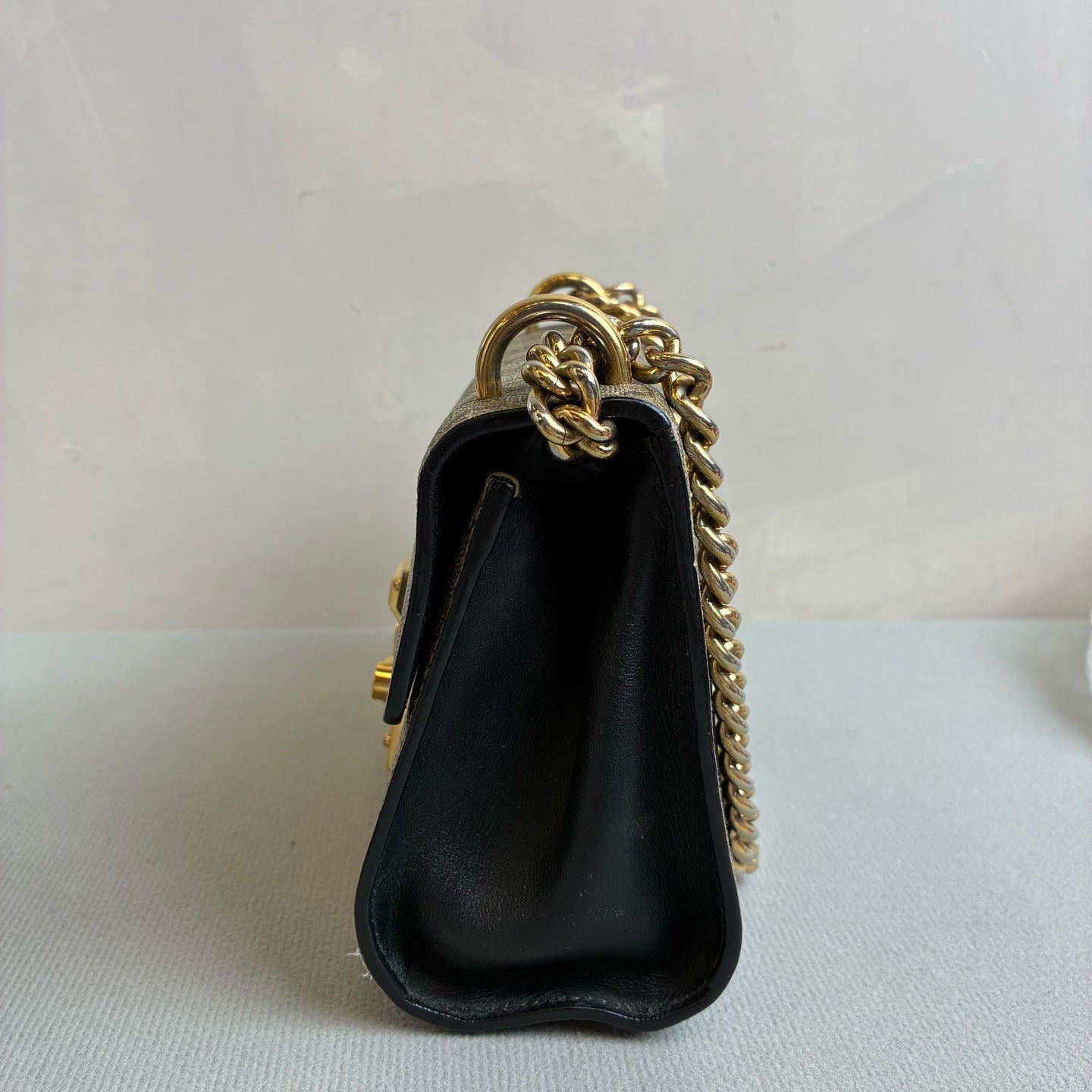 Gucci Limited Edition Bee Gold Foil Padlock Small Sun Moon Box Shoulder Crossbody Bag Size 20*12*8