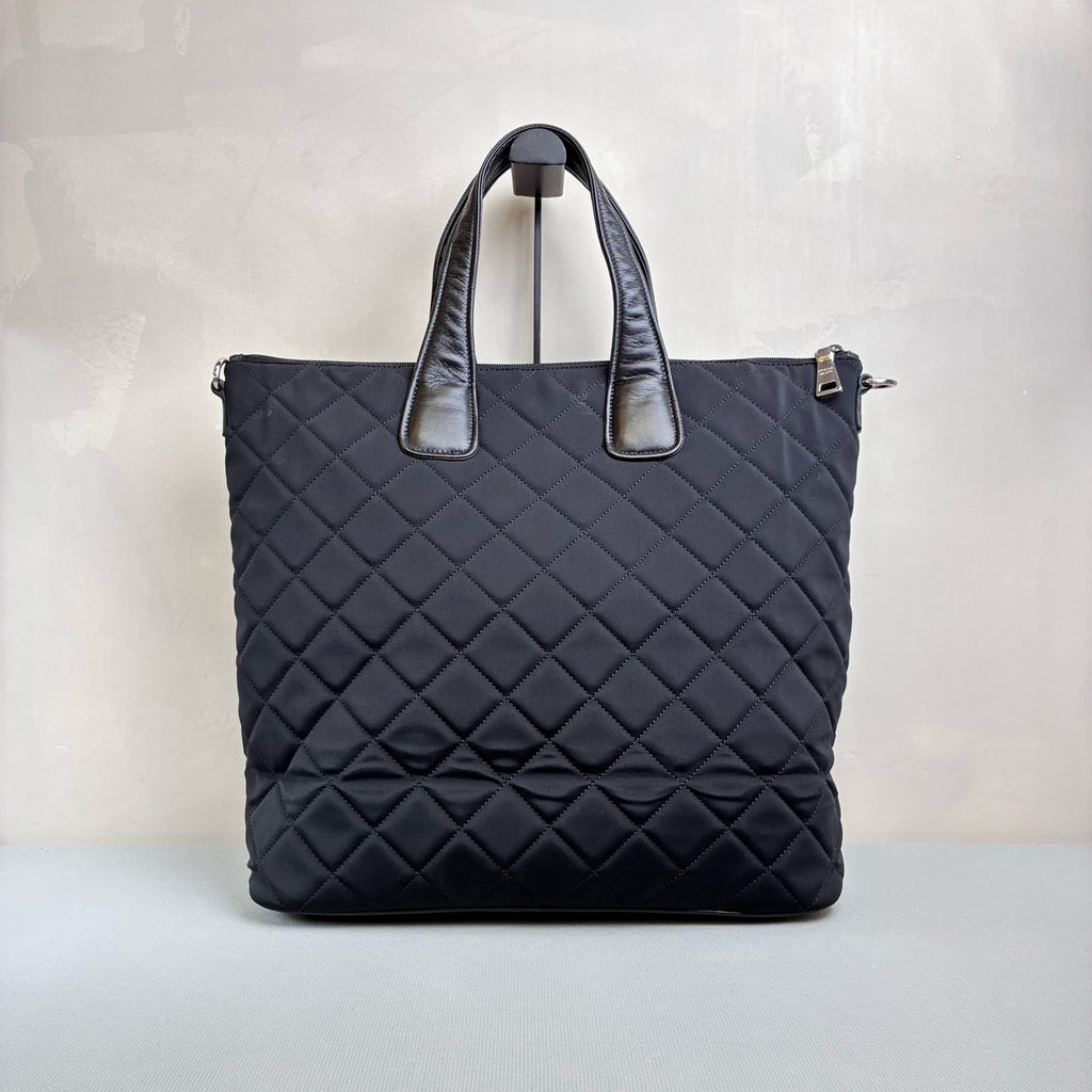 Prada Black Nylon Tote Bag, Can be Crossbody, 99% New, Size 38*39