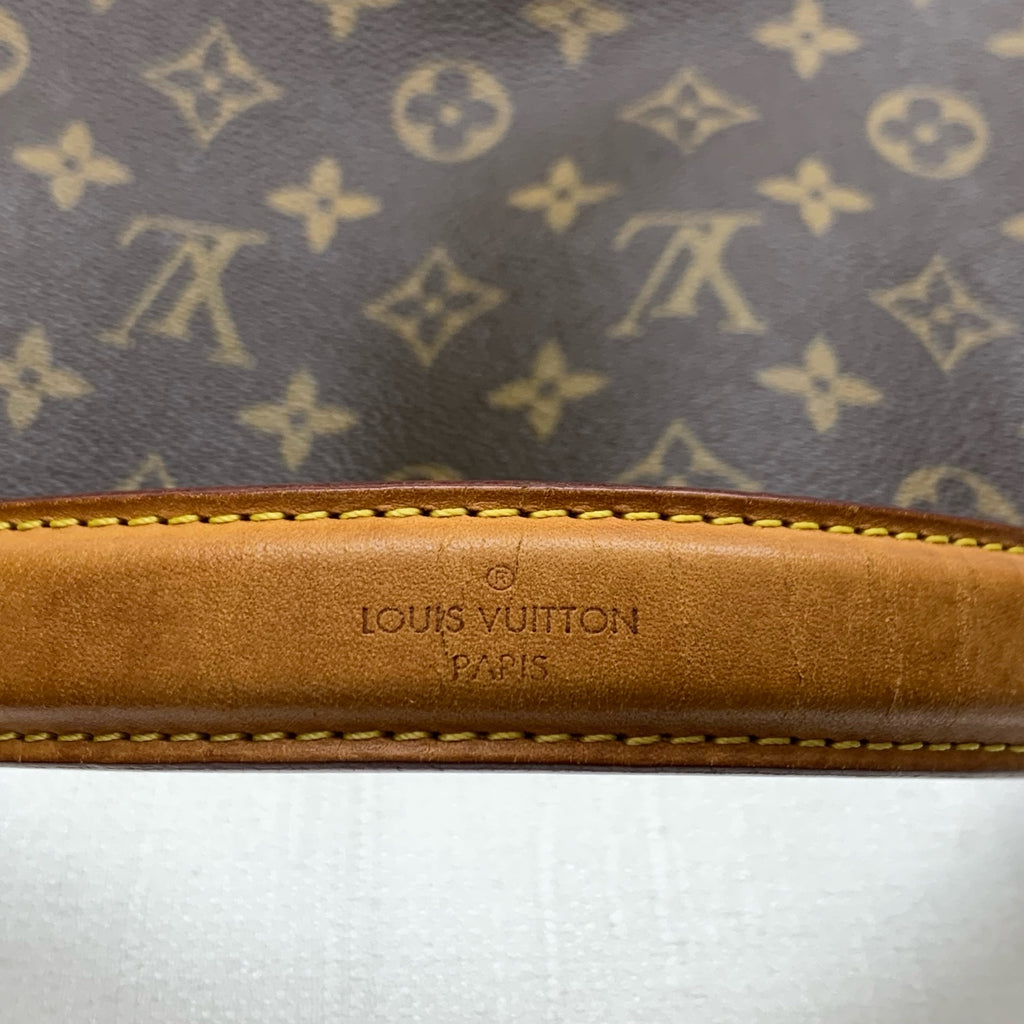 LV/Louis Vuitton Classic Monogram Hobo Tote Bag Same Model as HyunA 99% New Size 32x13x36