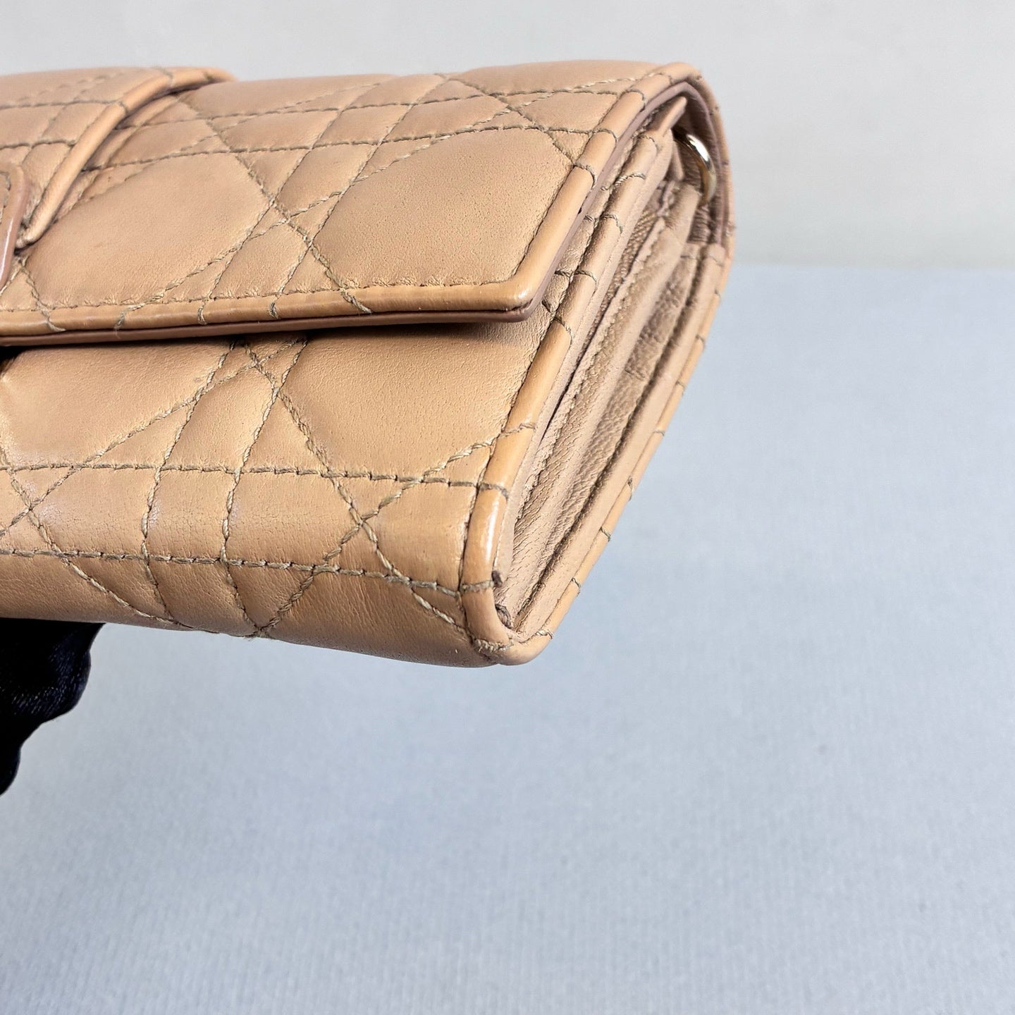 Dior 96 New Milk Tea Color Underarm Chain Bag Lambskin Size 19.5*10