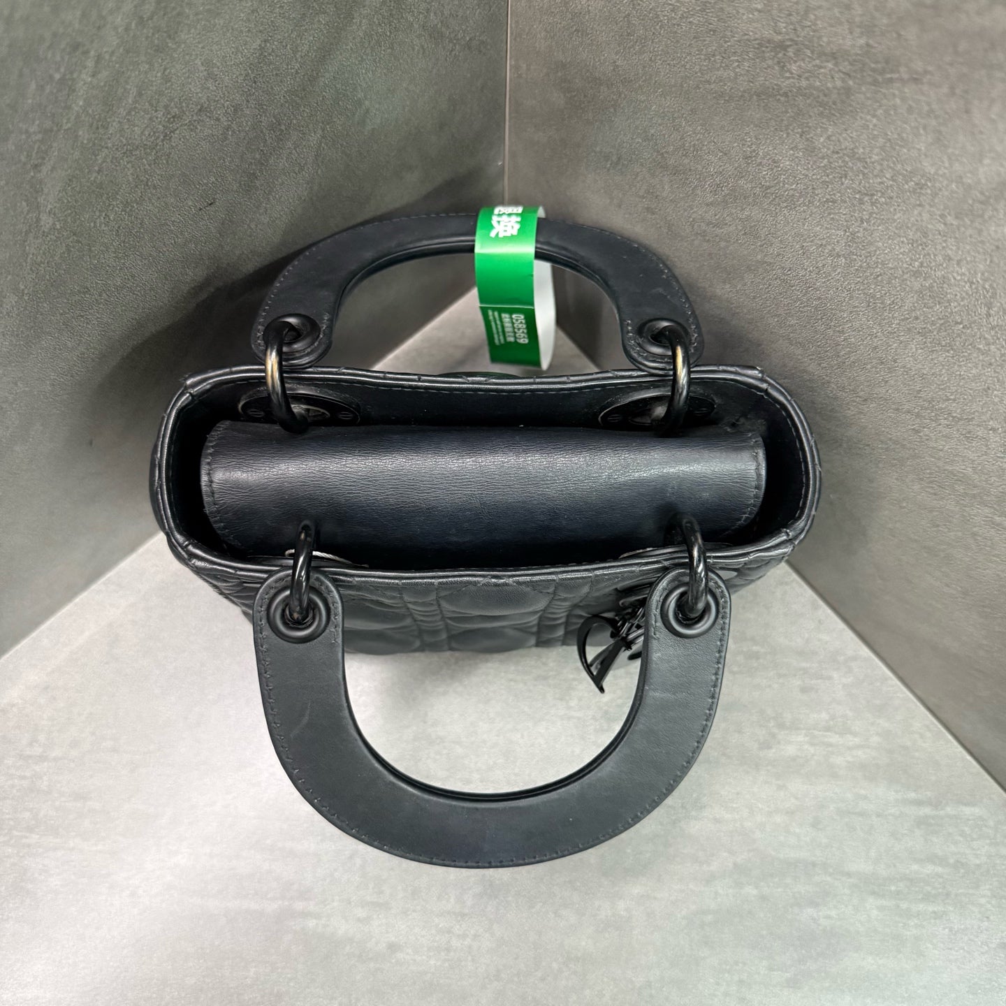 Dior Lady Dior 3-grid Matte Black Sheepskin, 2020 serial code, original condition