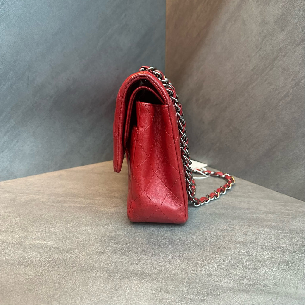 Chanel Medium Classic Flap Bag, Red Gold, Lambskin, Chain Strap, 20 Series