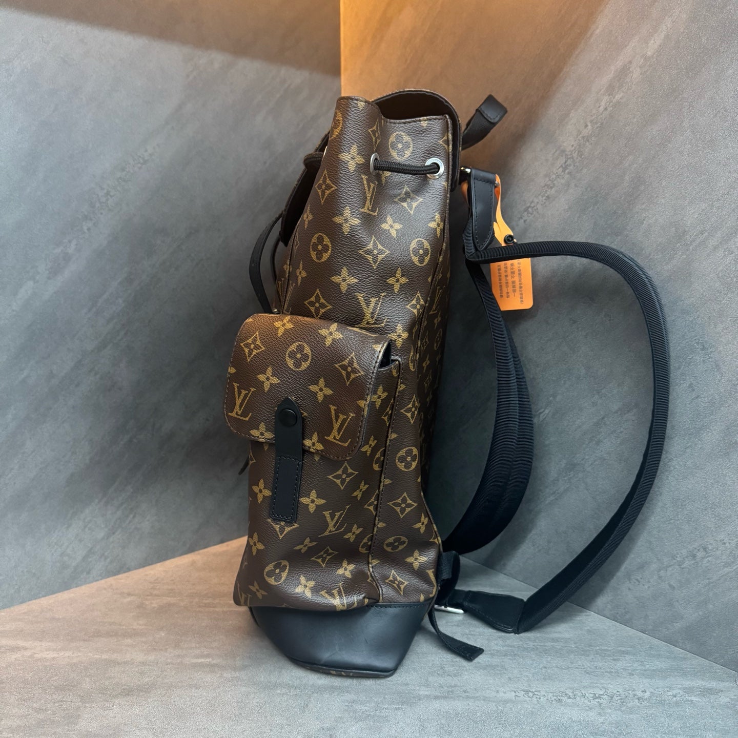 LV/Louis Vuitton Christopher Series Monogram Canvas with Leather Book Bag Backpack 2024 Chip Version Available at a Great Price