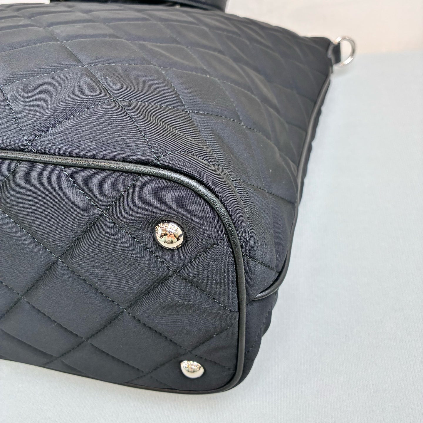 Prada Black Nylon Tote Bag, Can be Crossbody, 99% New, Size 38*39