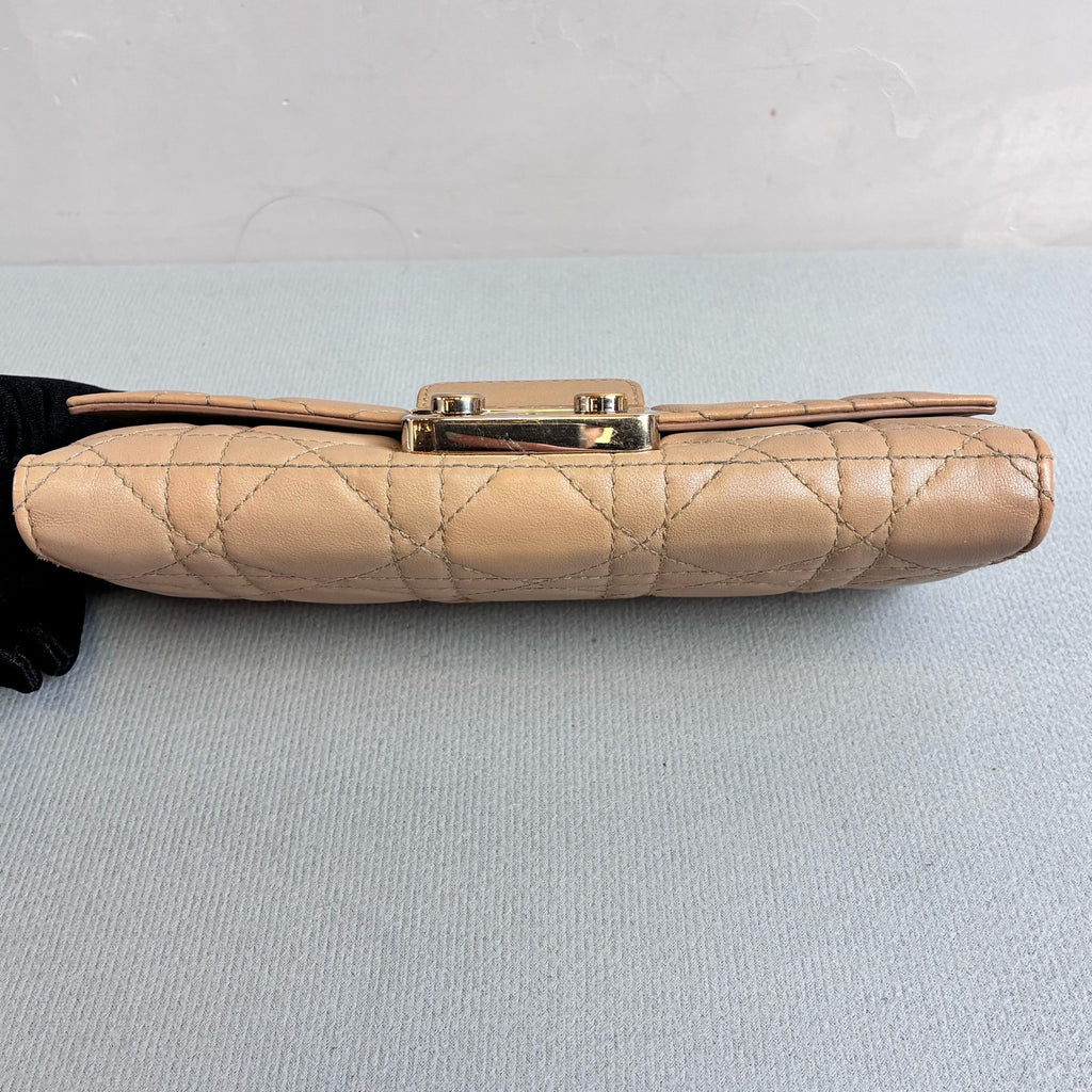 Dior 96 New Milk Tea Color Underarm Chain Bag Lambskin Size 19.5*10
