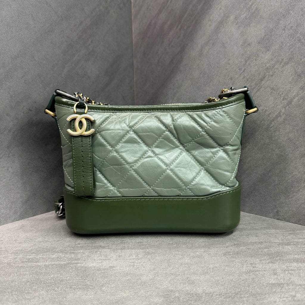 Chanel Small Green Gabrielle Bag, 24 Series, In Stock at Great Price