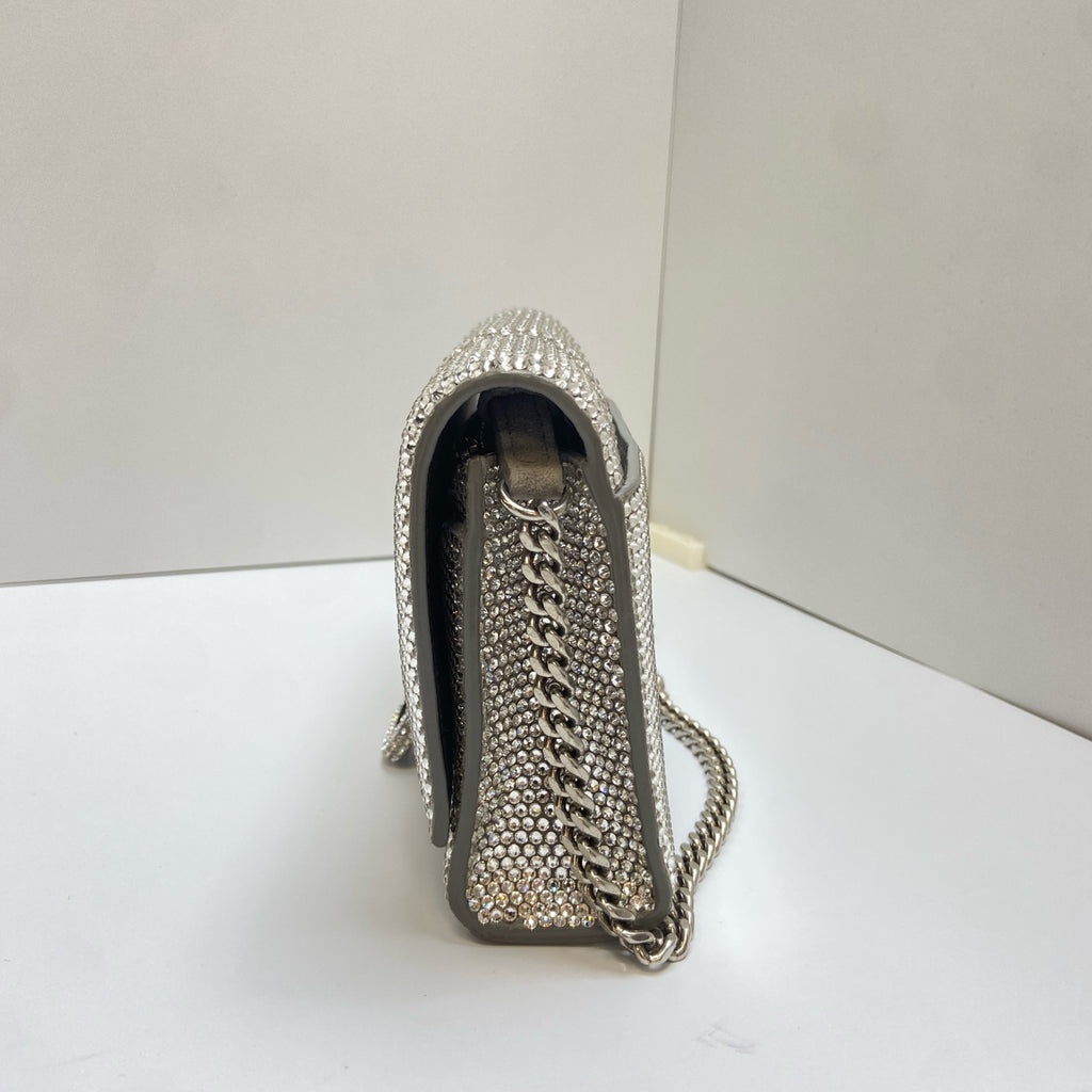 Balenciaga Hourglass Gem-Studded Shoulder Crossbody Bag   Accessories: Dust Bag   Retail Price: ¥30,000+