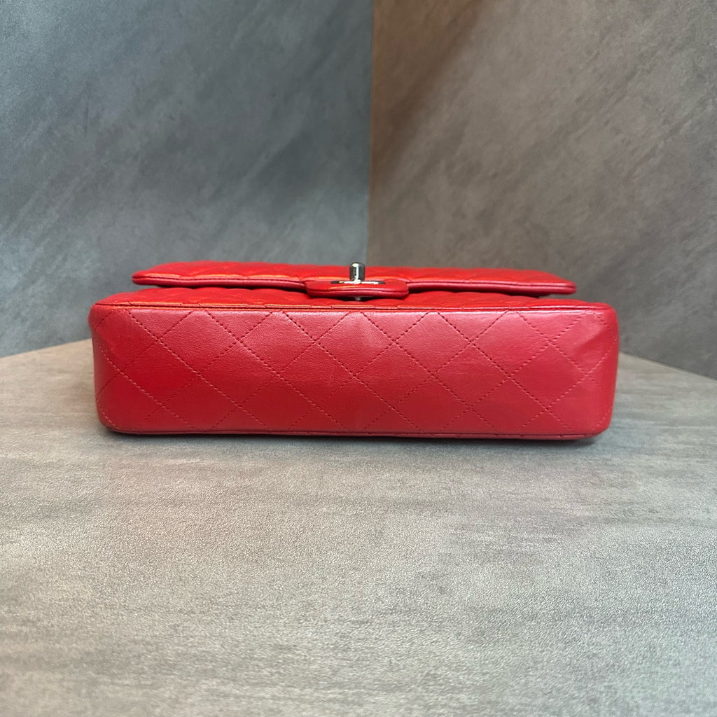 Chanel Medium Classic Flap Bag, Red Gold, Lambskin, Chain Strap, 20 Series