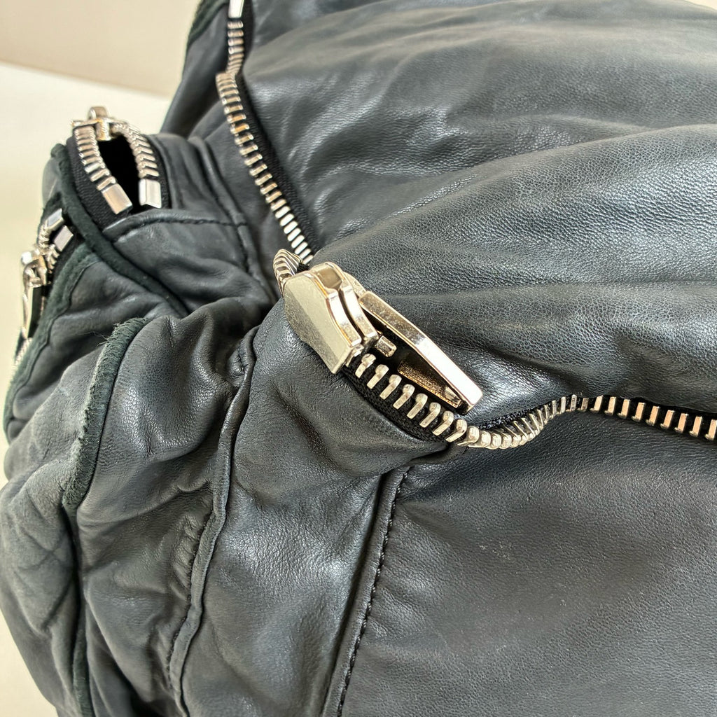Alexander Wang / Alexander Wang Janet Shoulder Bag Black Soft Lambskin Material Size: 30*