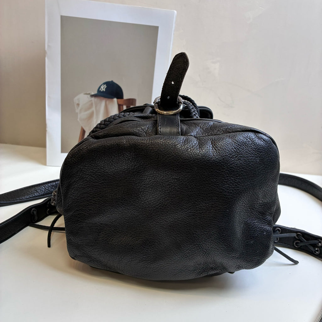 Chrome Hearts / 克罗心 Strapped Backpack Size 22*25*15 Cowhide Material Black 99% New Backpack