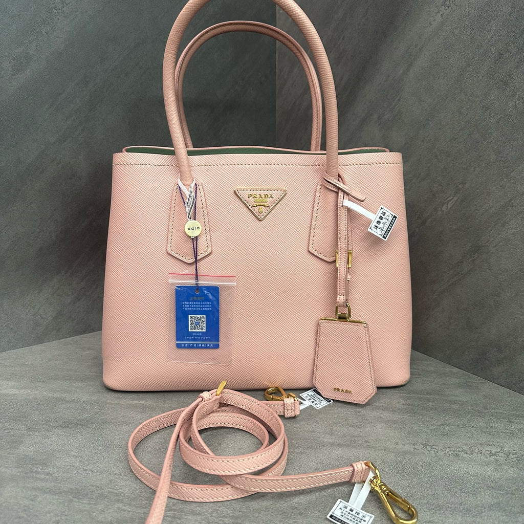 Prada Pink Double Bag Handbag 32*23