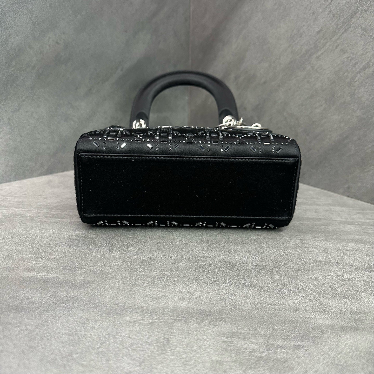 Dior Three-compartment Silk Rattan Checkered Black Lady Dior, 2017 Code, Interior Clean, In Stock.