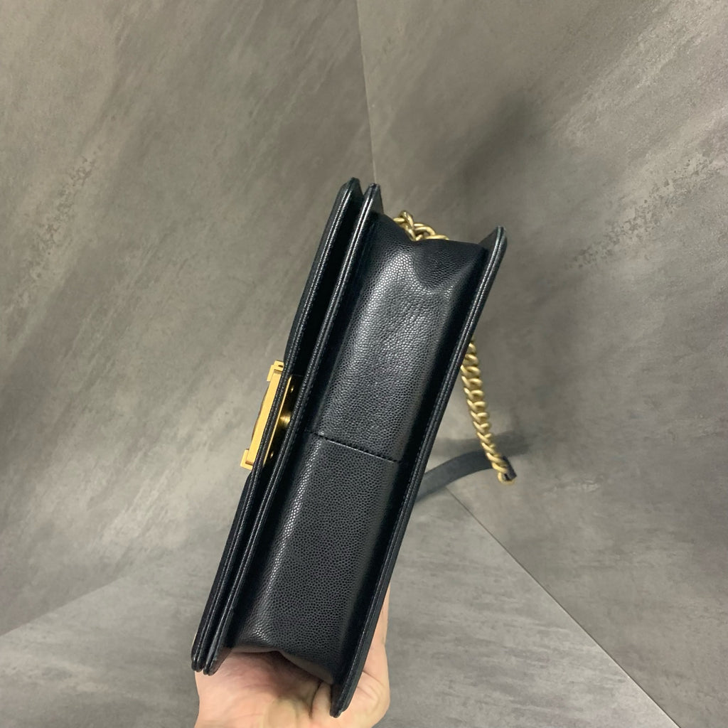 Chanel Litchi Grain Black and Gold, 27 Series