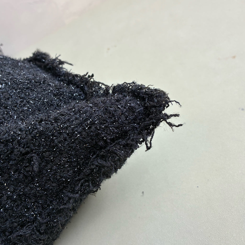 Chanel 24 Opening Show Limited Edition Black Boucle Rocket Tote Bag Size 36*38