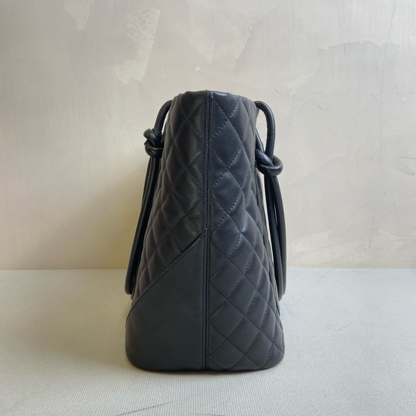 CHANEL 15 Opening Black Patent Leather Double C Black Cowhide Silver Hardware Kangpeng Handheld Shoulder Bag 98% New Size 30*25