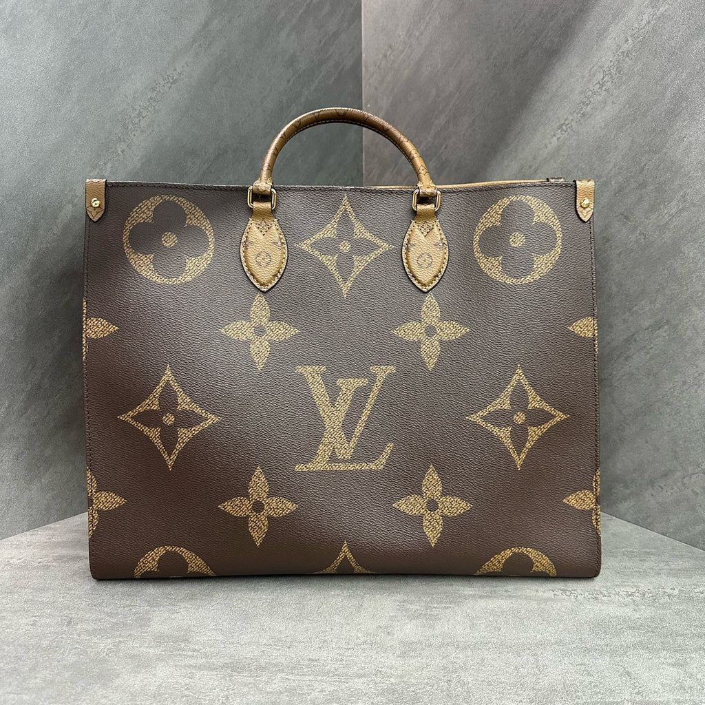 LV/Louis Vuitton OnTheGo Monogram Color-Block Tote Bag Large, with chip, dimensions 41×32×17.5cm