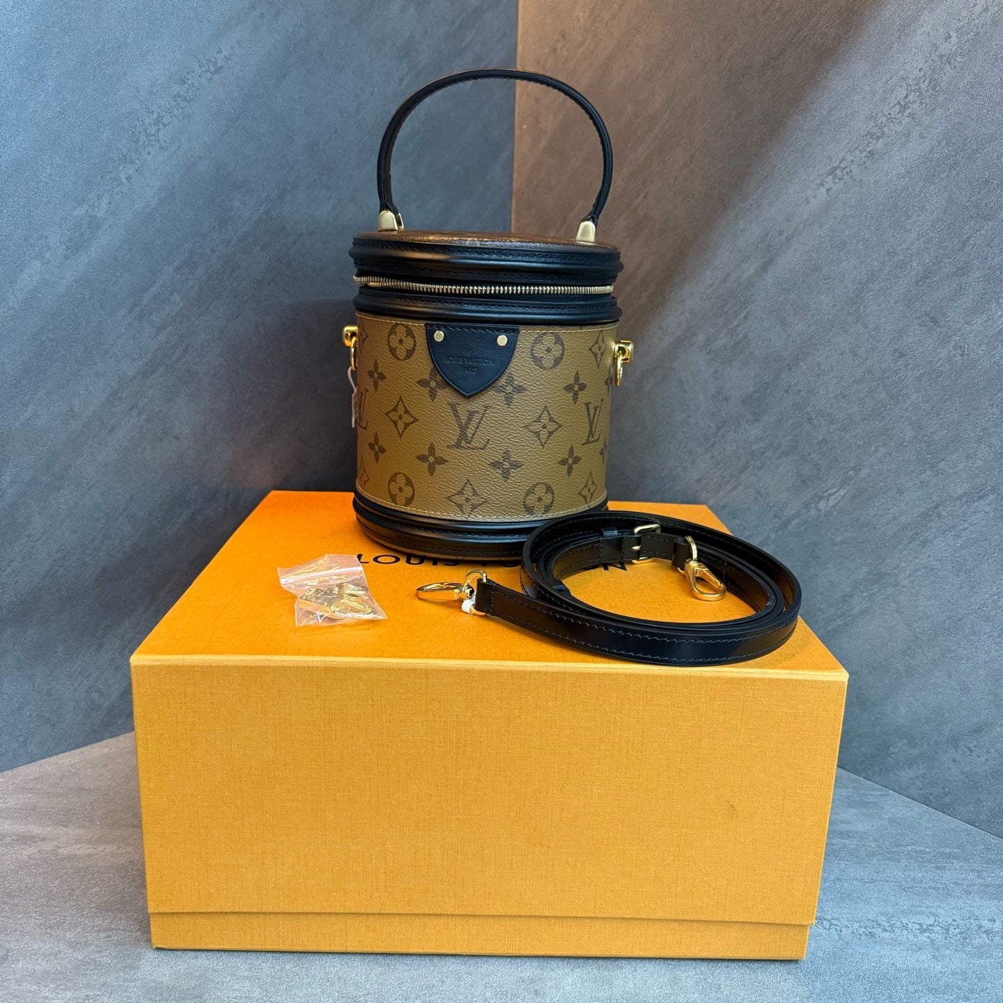 Lv/Louis Vuitton Fortune Bucket, chip version