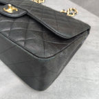 Chanel CF Jumbo Black Gold Lambskin Chain Bag 15 Opening
